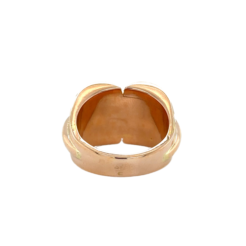 Bague Tank en Or Rose - 1950