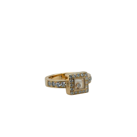 Chopard - Bague Or jaune Happy Diamonds