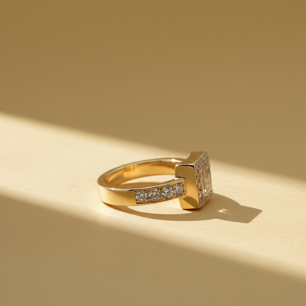 Chopard - Bague Or jaune Happy Diamonds