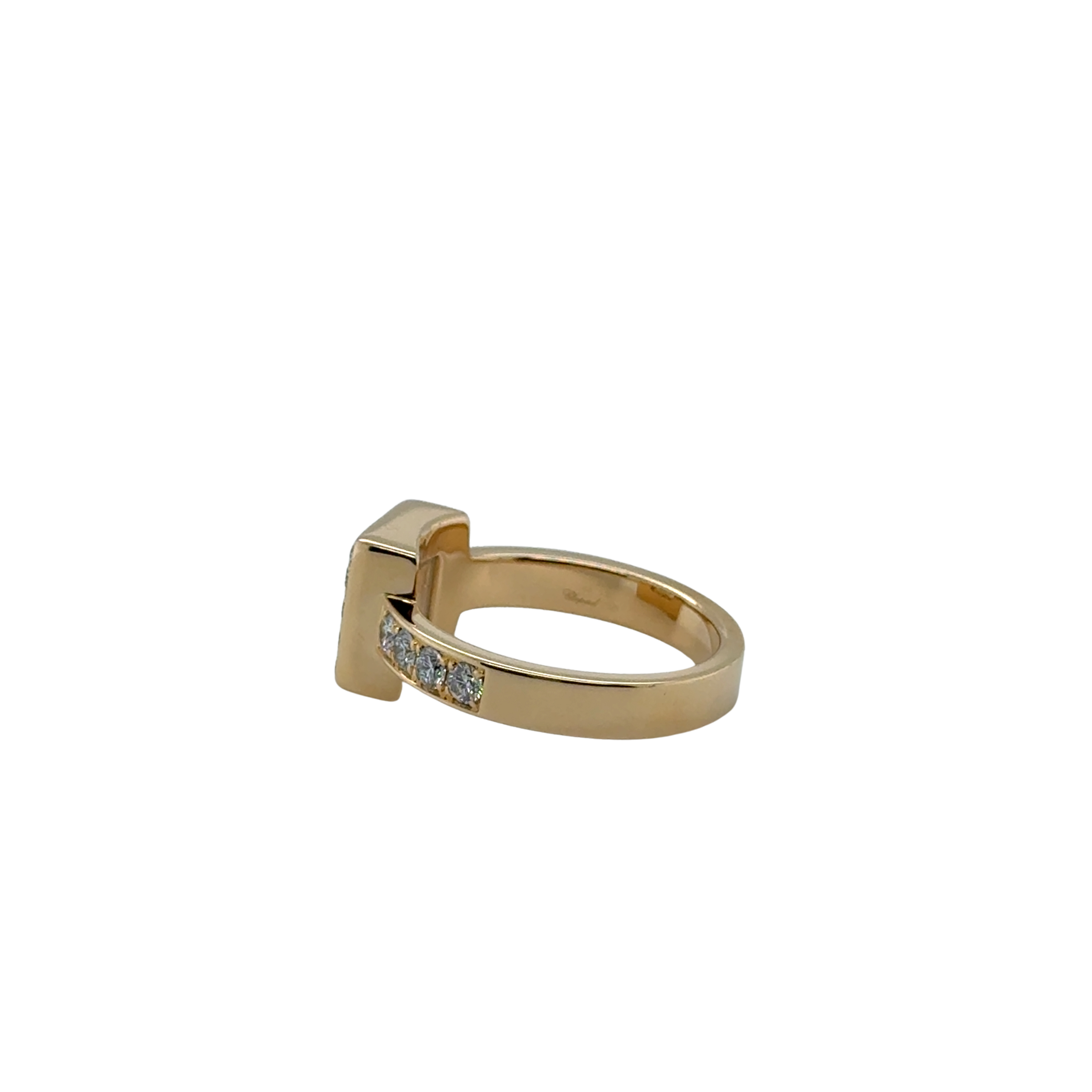 Chopard - Bague Or jaune Happy Diamonds