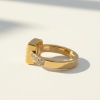 Chopard - Bague Or jaune Happy Diamonds