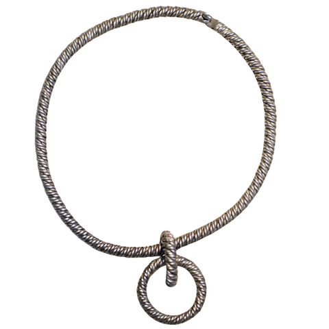 Hermès - Collier Vintage Argent - poinçon Lucien Vachey