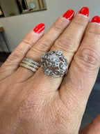 Bague or blanc et platine - Diamants