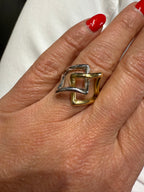 Bague « Union éternelle » - Deux ors