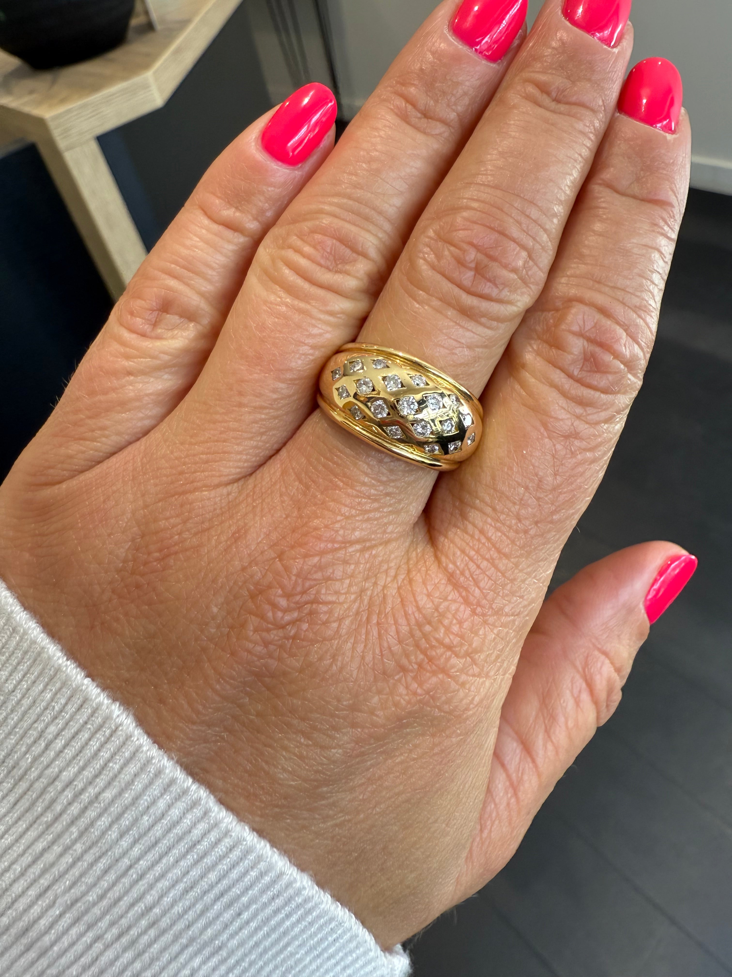 Bague Or jaune et Diamants