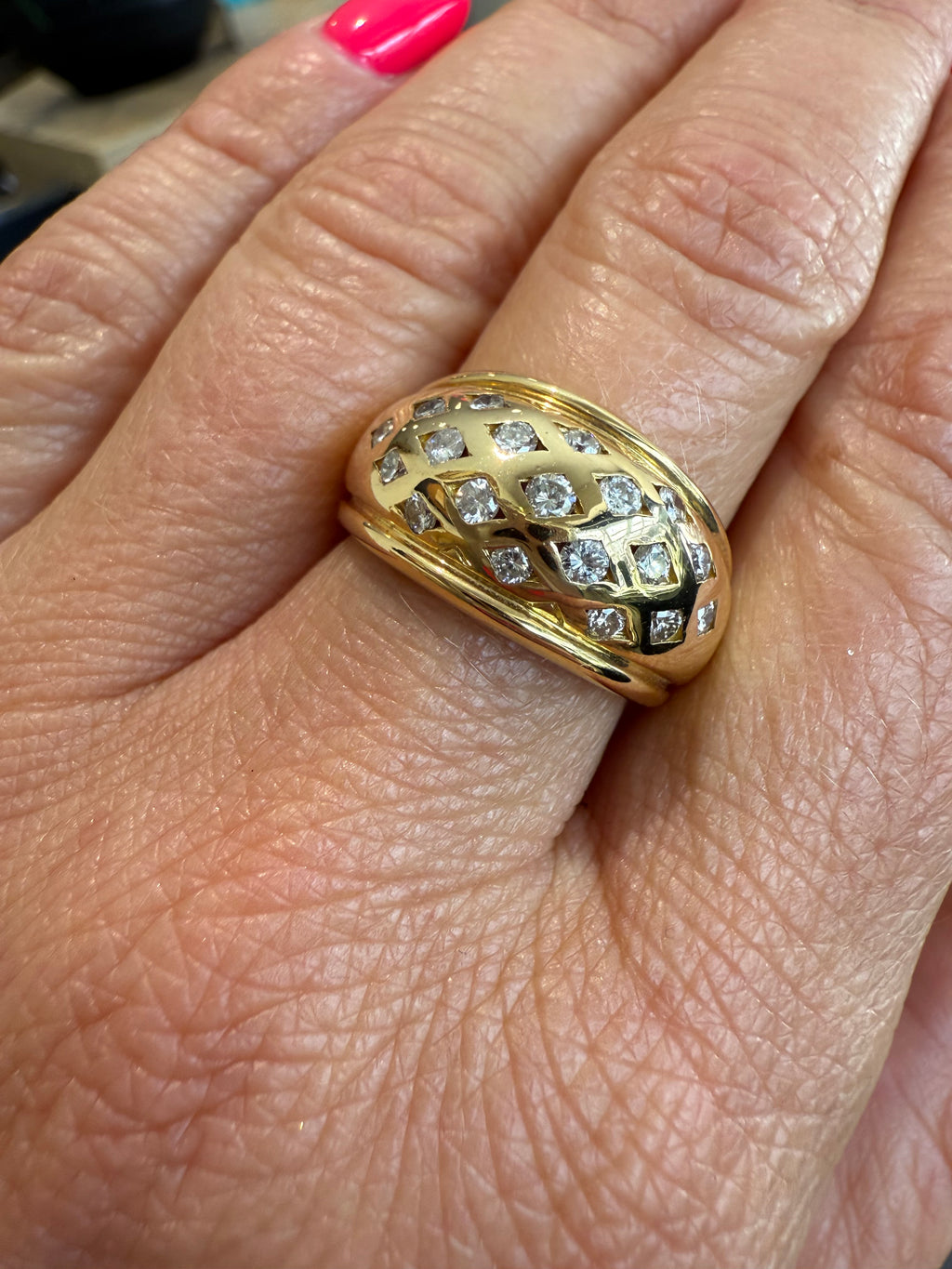 Bague Or jaune et Diamants