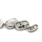 Boutons de Manchettes Or Blanc - Diamants