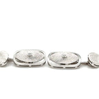 Boutons de Manchettes Or Blanc - Diamants