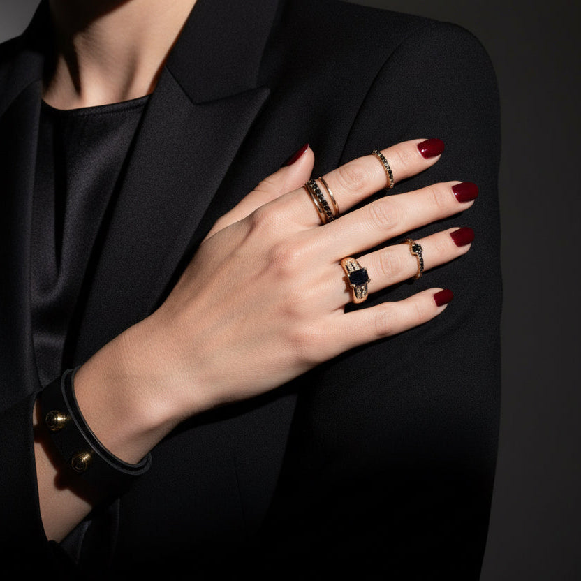 Bague Or jaune - Saphir et Diamants