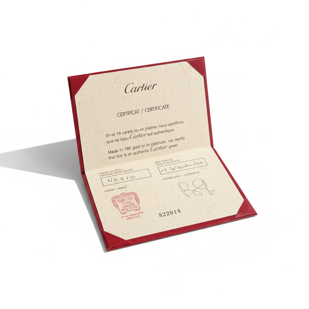 Cartier - Bague Tank Or blanc avec Améthyste