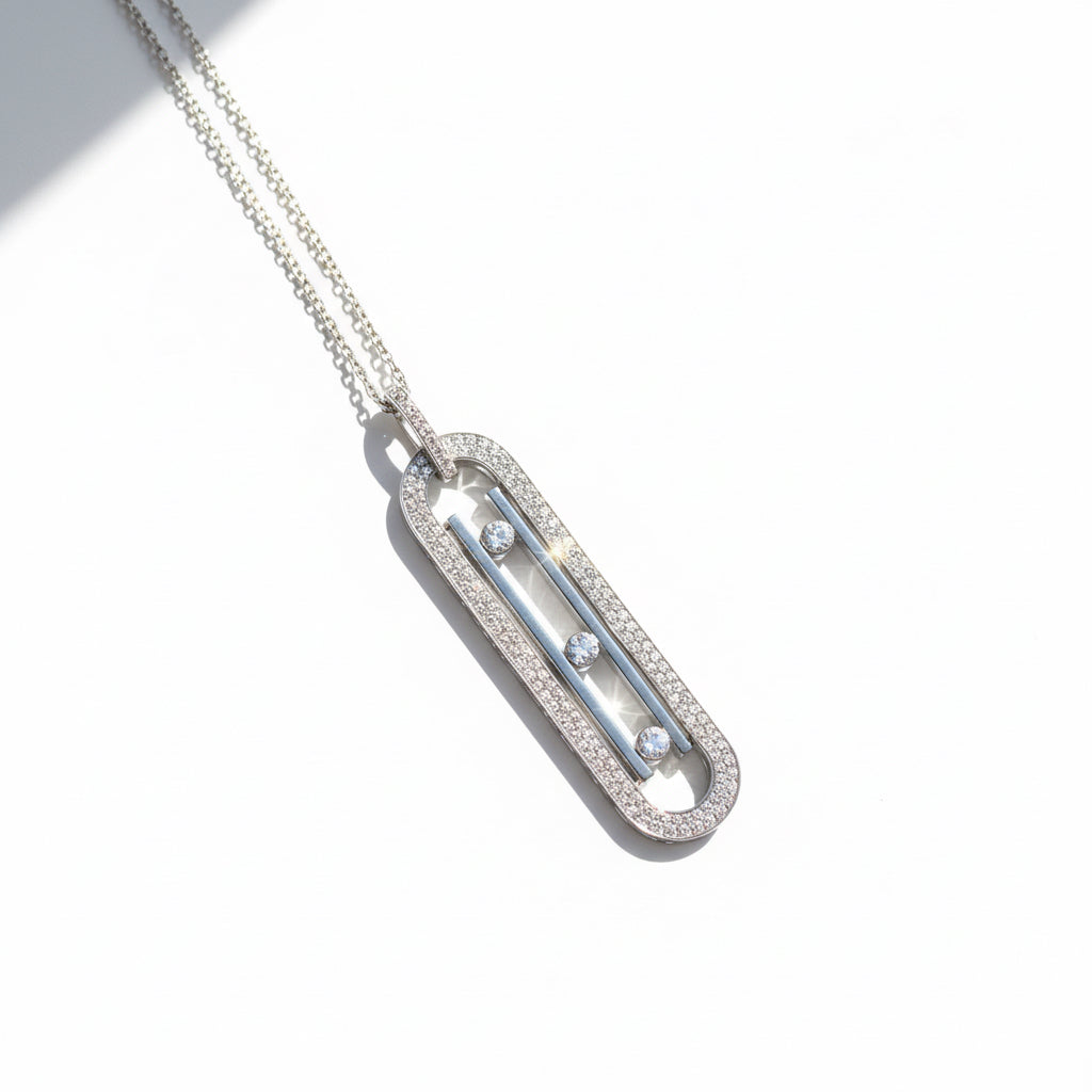 Messika - Move 10th Anniversary Necklace - White Gold and Diamonds