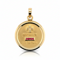 Augis - Love Medal - Yellow Gold - Rubies and Diamonds