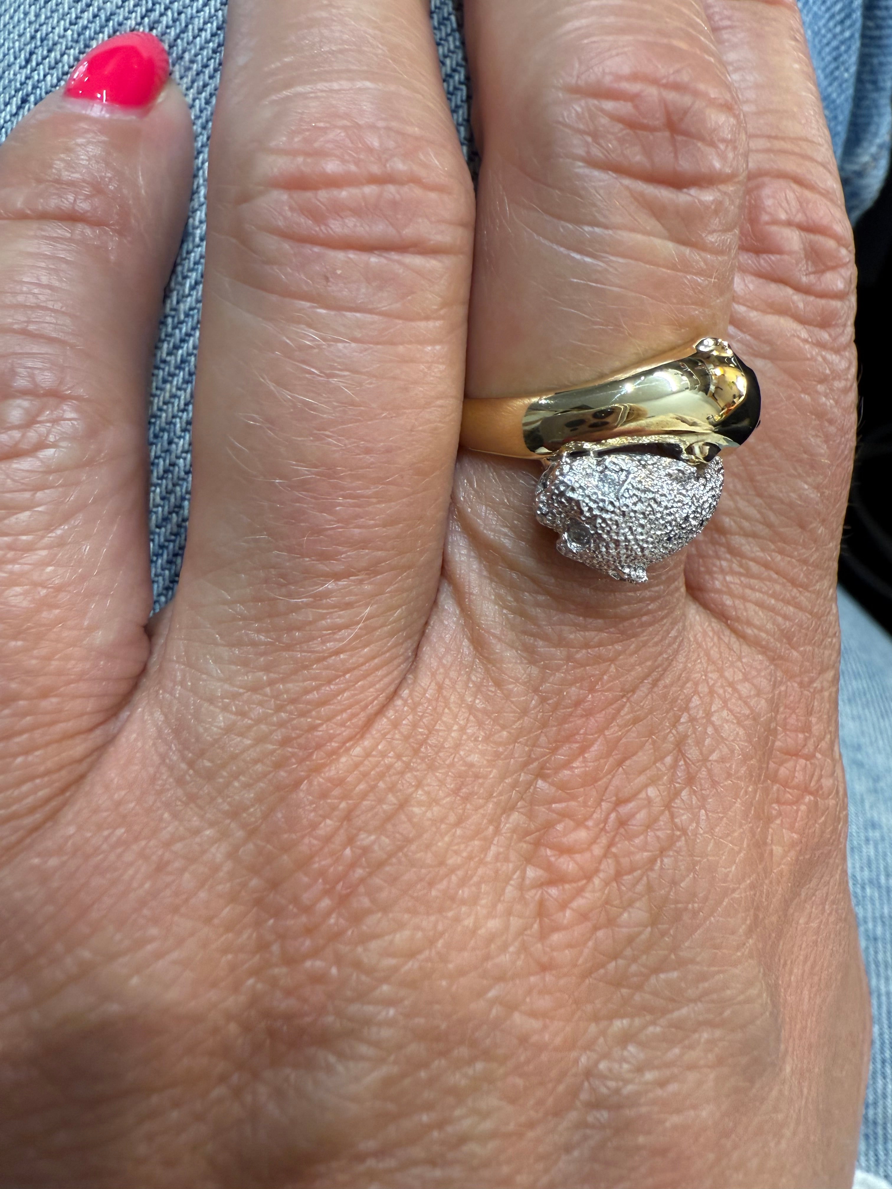 Bague Panthère Deux ors et Diamants – LA REGENCE