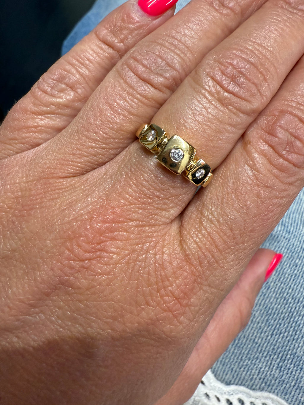 Bague Or jaune et Diamants