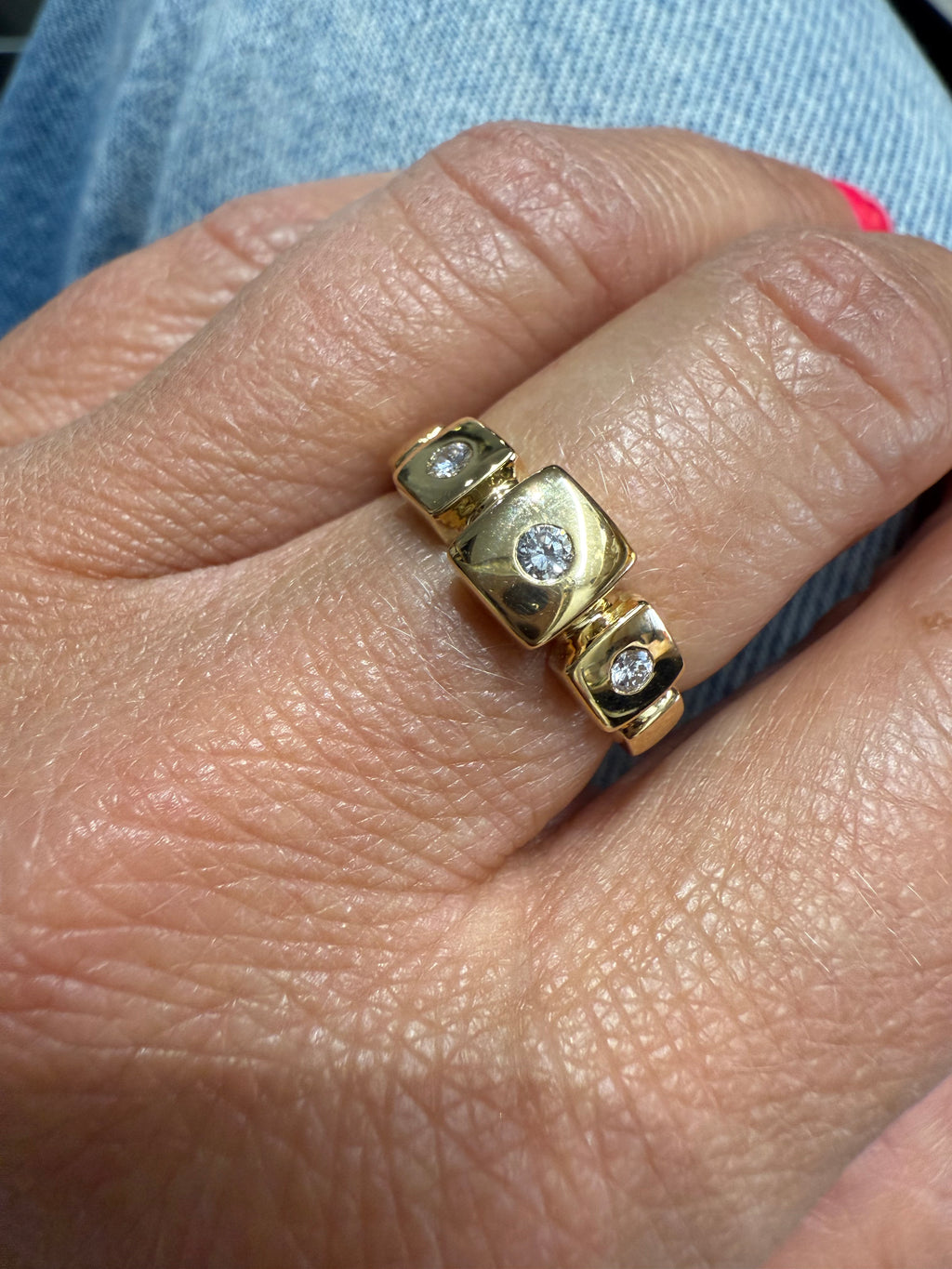 Bague Or jaune et Diamants