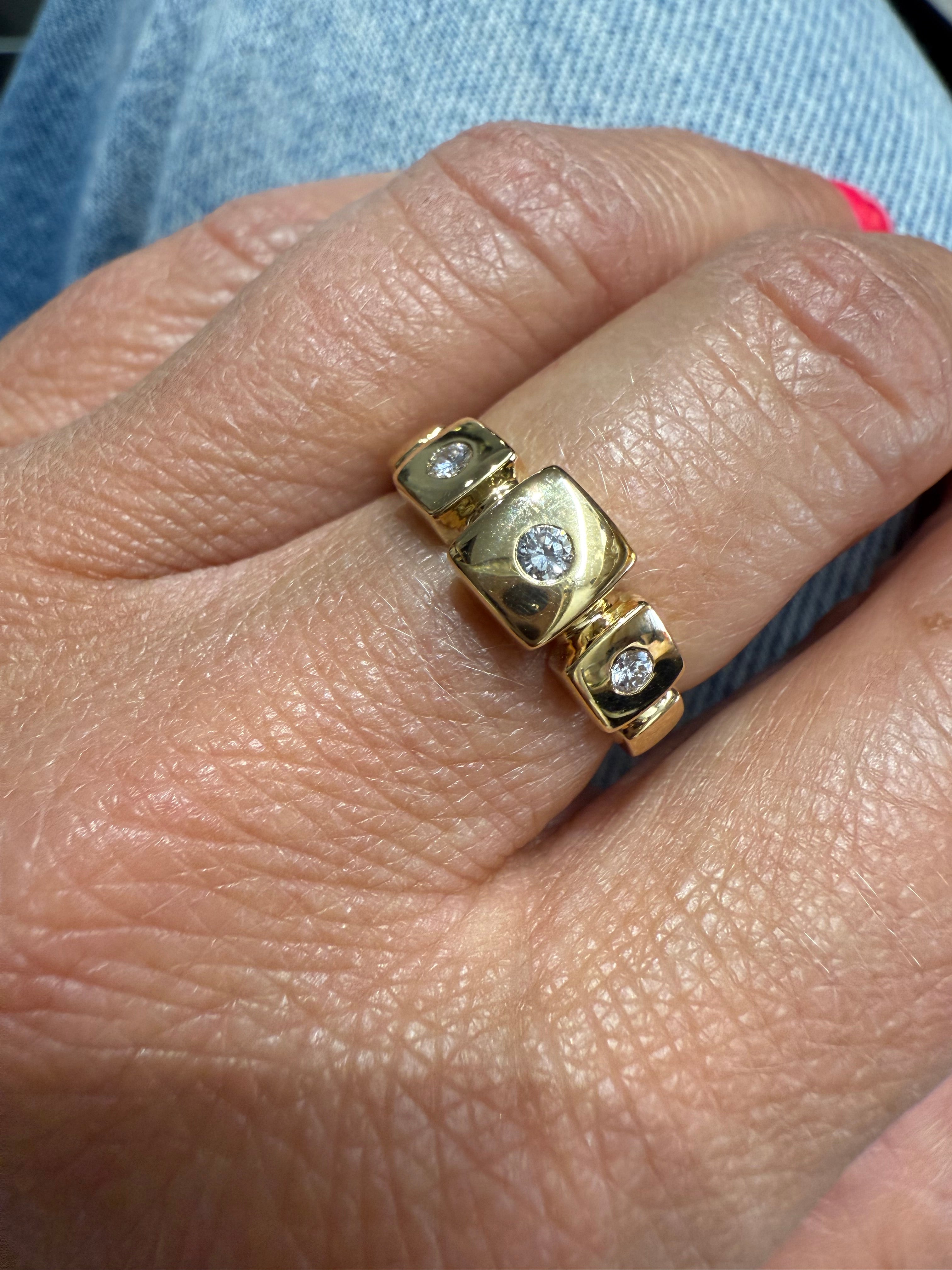 Bague Or jaune et Diamants