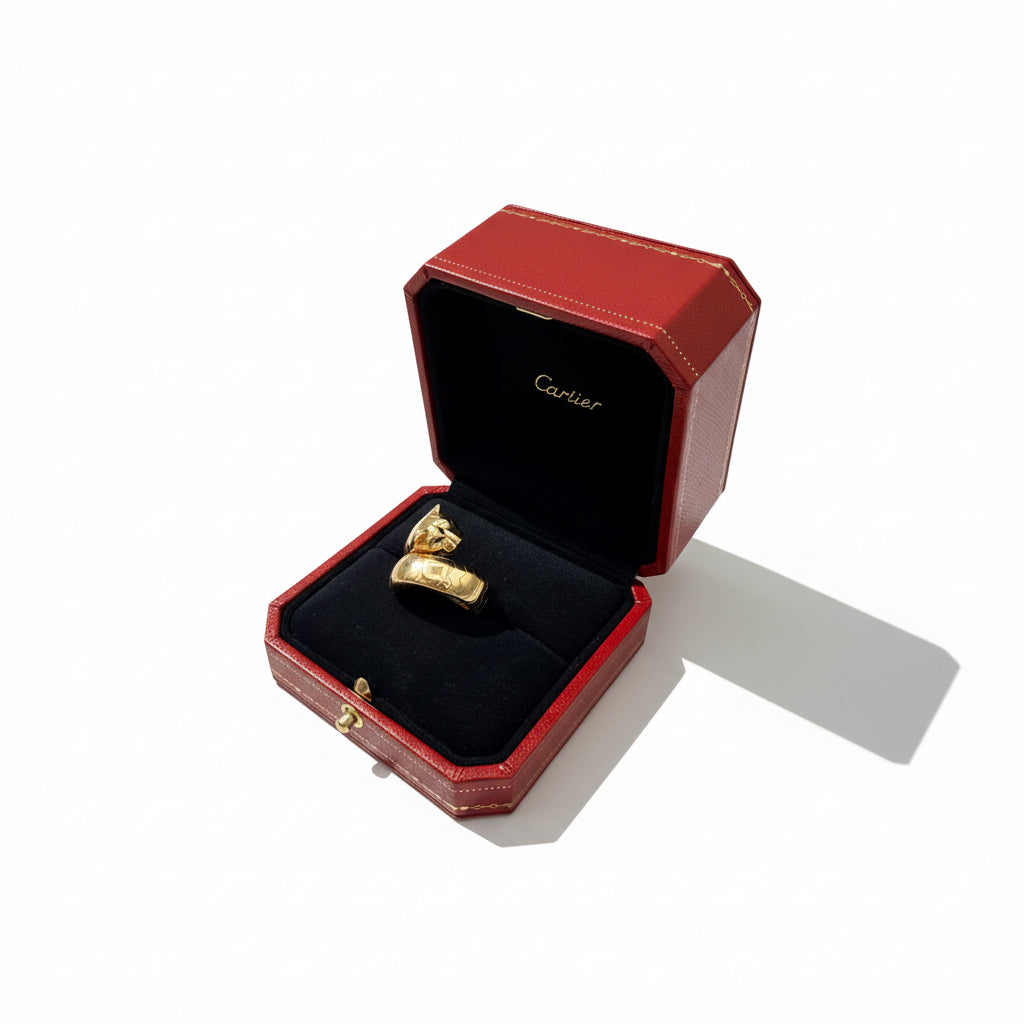 Cartier - Bague Panthère La Carda - Or jaune - Tsavorite - Onyx