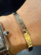 Bracelet Kelly Hermès - Or rose et diamants - Petit Modèle