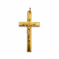Pendentif Croix - Or jaune et Rose - Christ