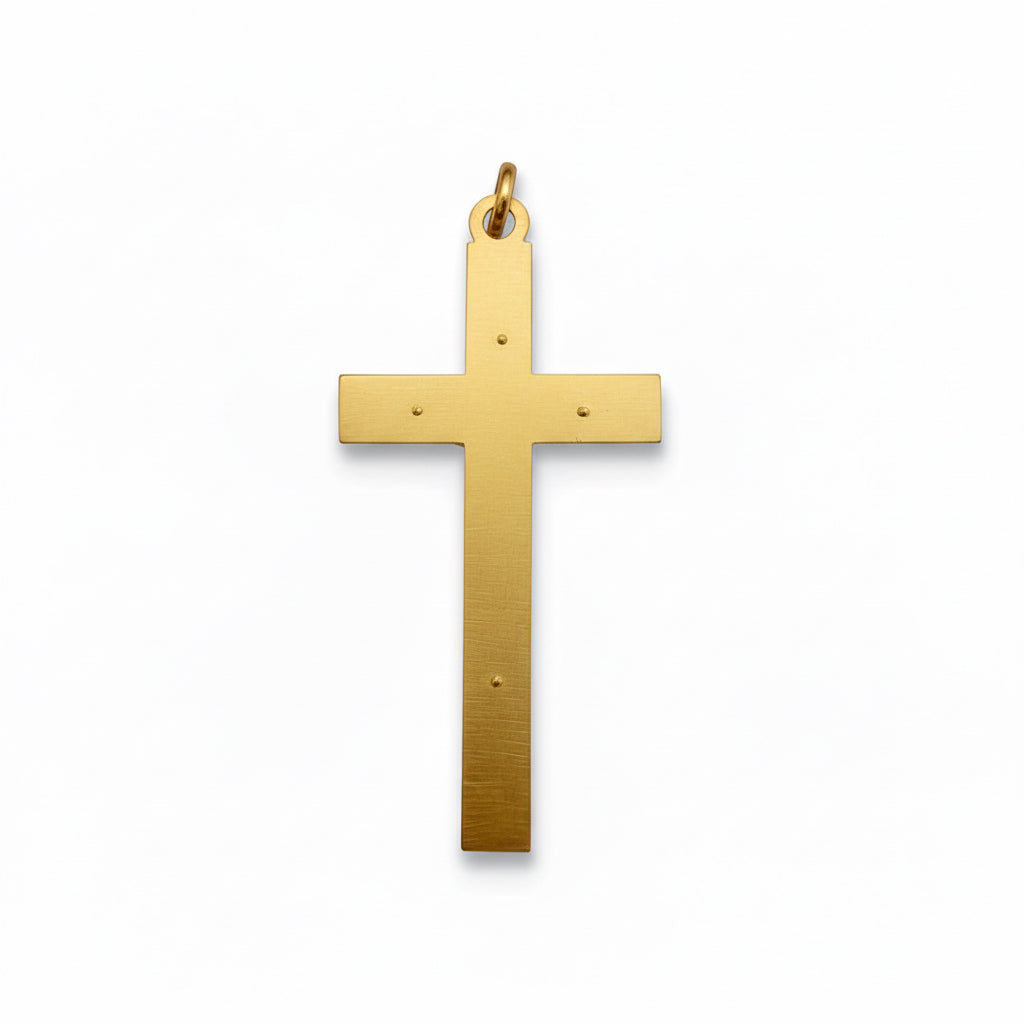 Pendentif Croix - Or jaune et Rose - Christ
