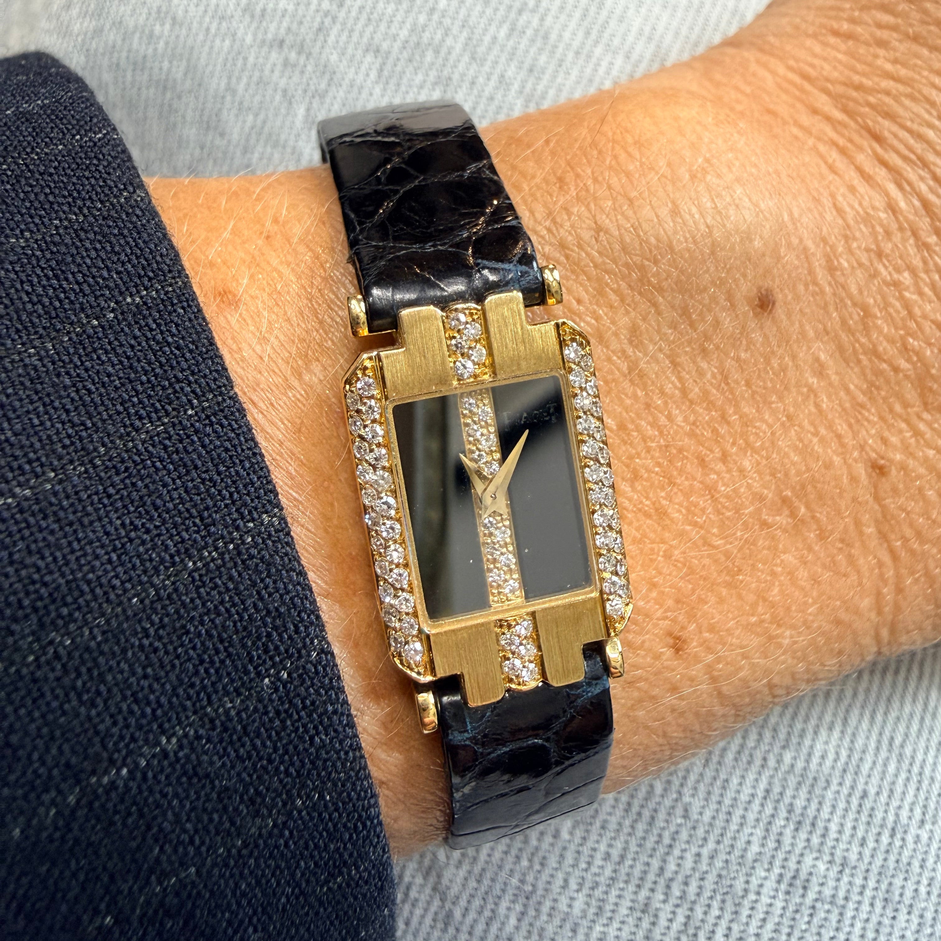 Piaget - Montre femme - Vintage 1970 - Or jaune et Diamants