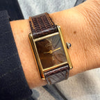 Cartier - Montre Tank Must - Argent et Vermeil