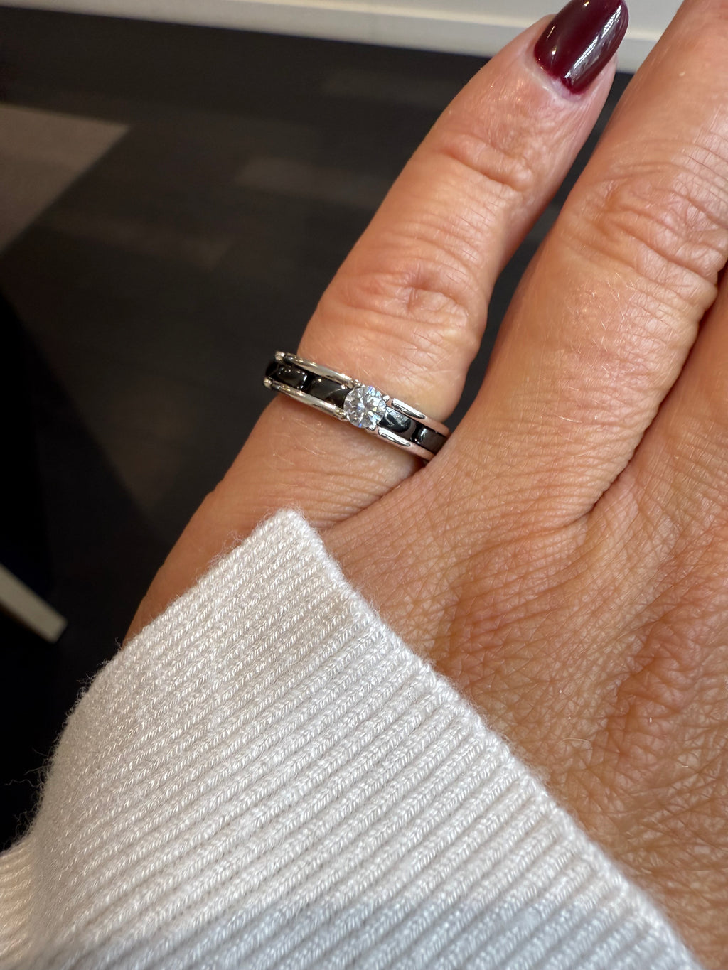 Chanel - Bague Or blanc et Diamant