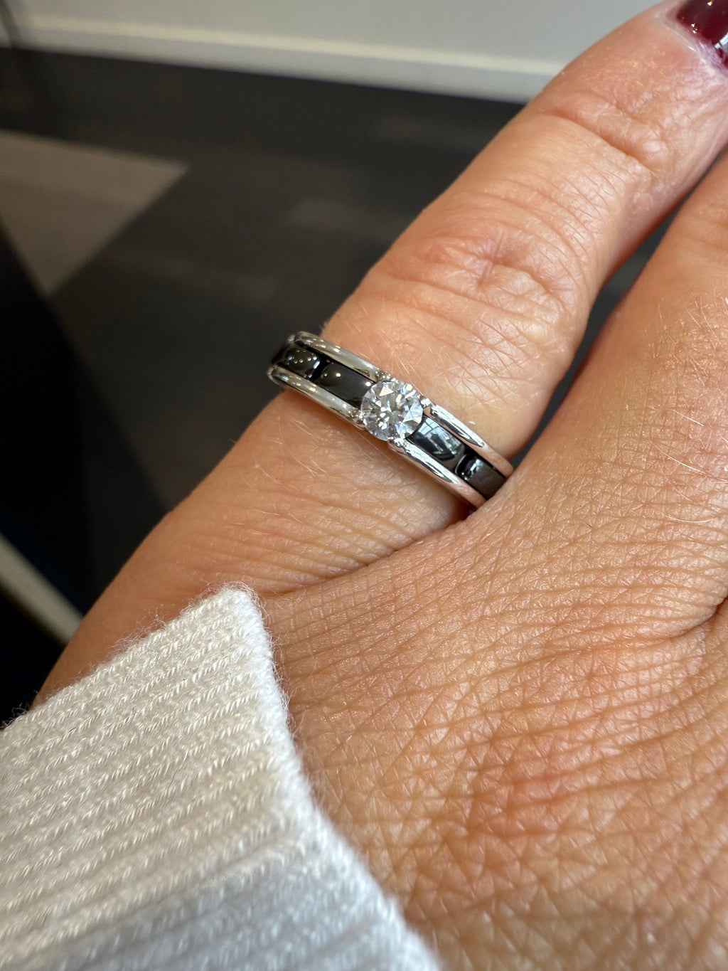 Chanel - Bague Or blanc et Diamant