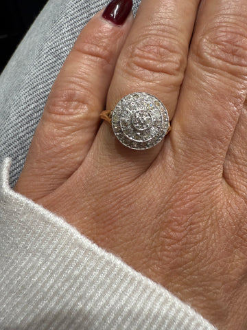 Bague Vintage deux ors - Diamants - 1940