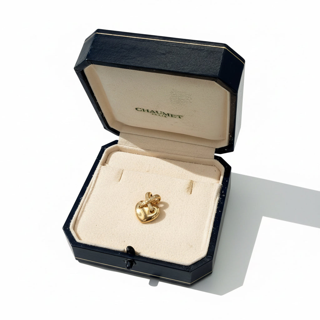 Chaumet - Pendentif Coeur Lien - Or jaune et Diamants