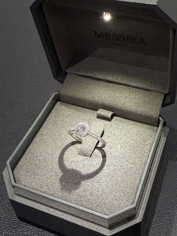 Messika - Bague Diamant solitaire or blanc Joy