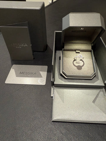 Messika - Bague Diamant solitaire or blanc Joy