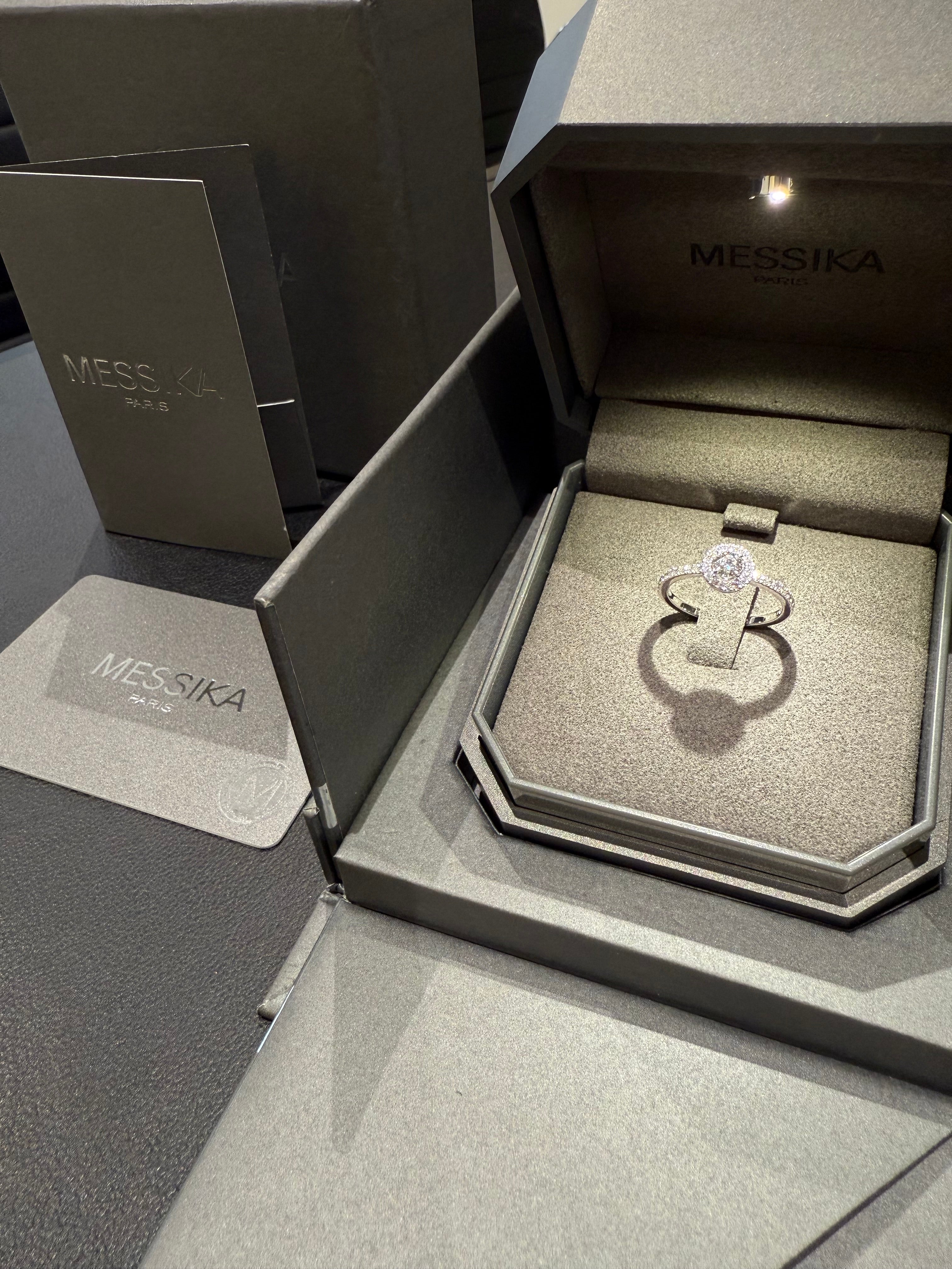 Messika - Bague Diamant solitaire or blanc Joy