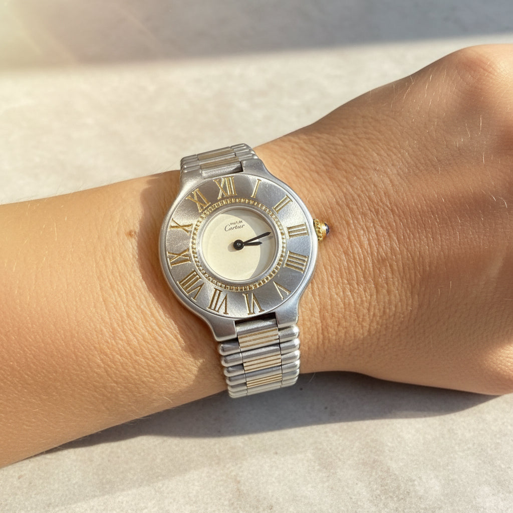 Cartier - Montre Vintage Must 21 - Or et acier