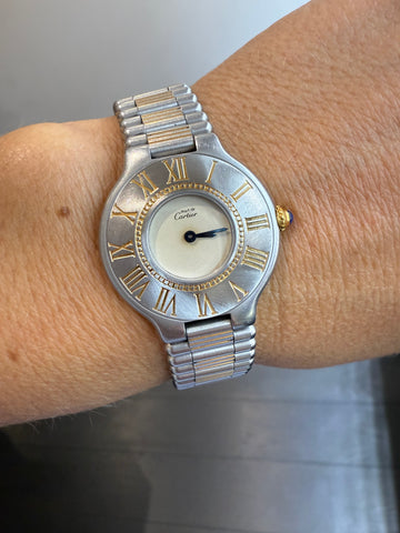 Cartier - Montre Vintage Must 21 - Or et acier