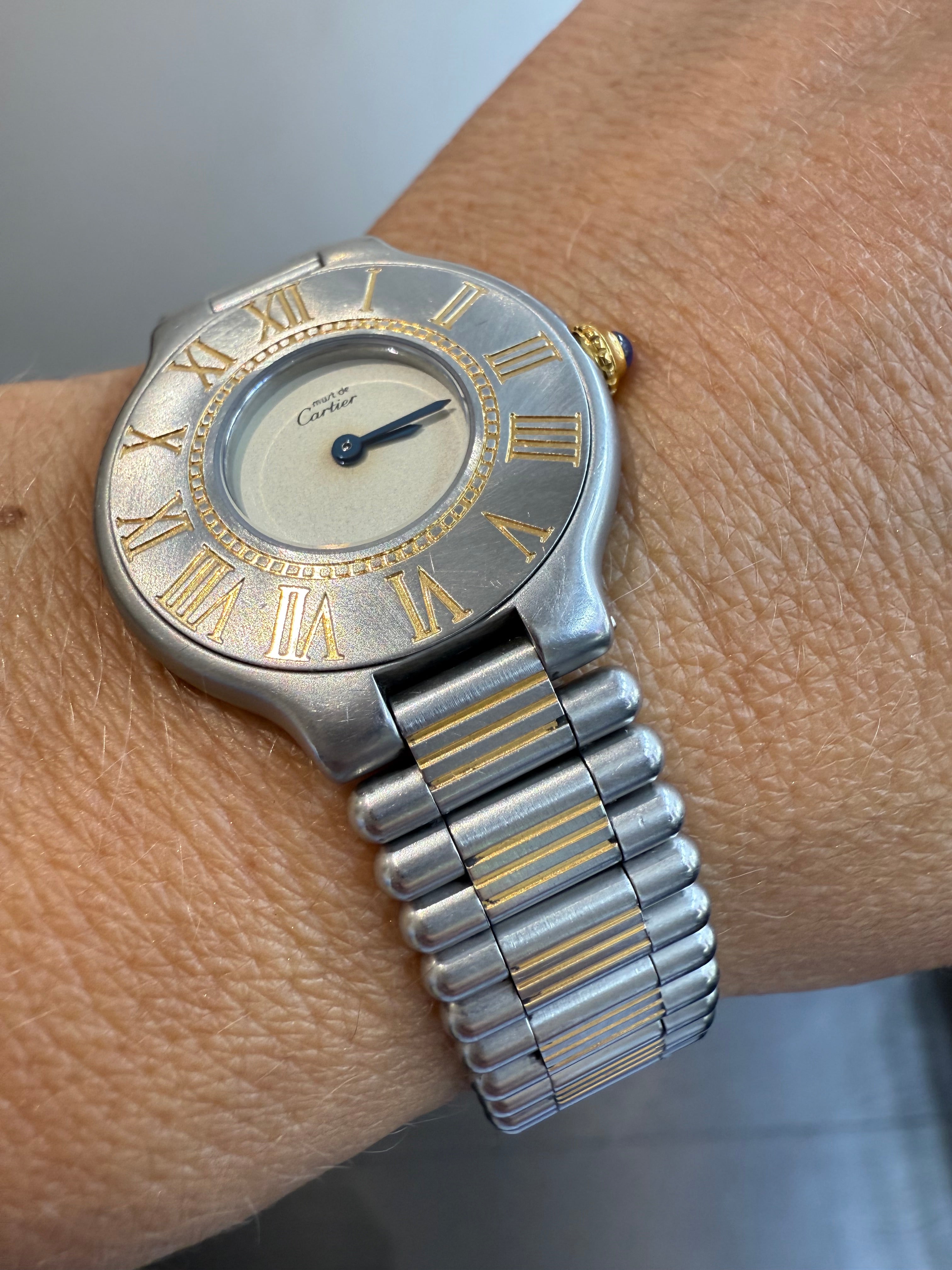 Cartier - Montre Vintage Must 21 - Or et acier