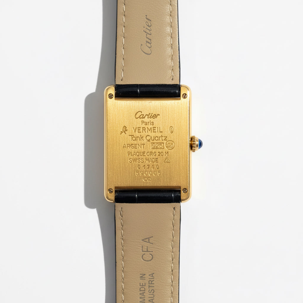 Cartier - Montre Tank Must colonne - Vermeil