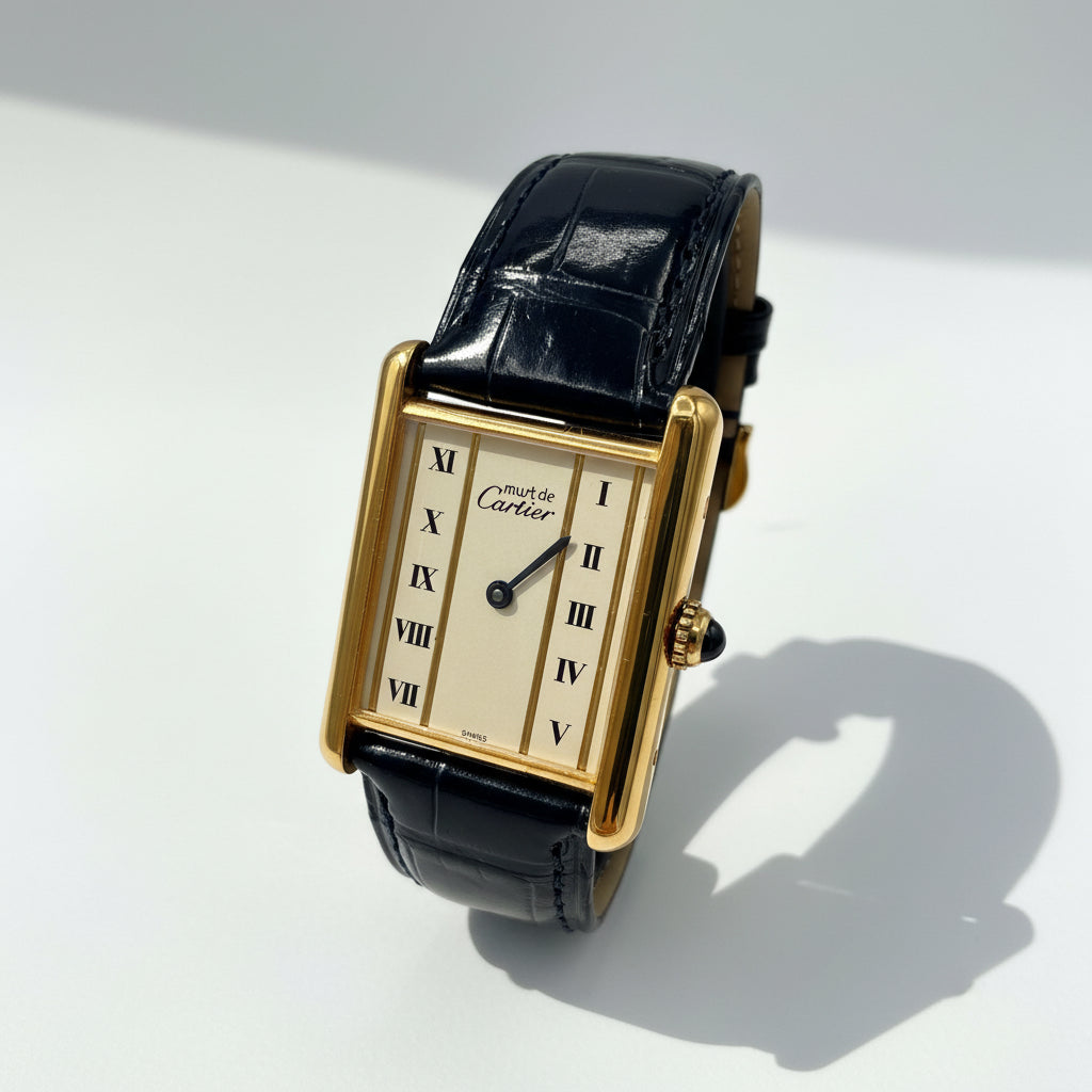 Cartier - Montre Tank Must colonne - Vermeil