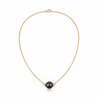 Collier or jaune - Perle de Tahiti et Diamants