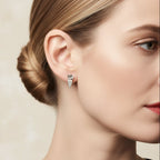 Boucles d’oreilles - Vague - Or blanc et Diamants