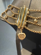 Chopard - Collier drapier « collection les chaînes » - Or jaune et diamants