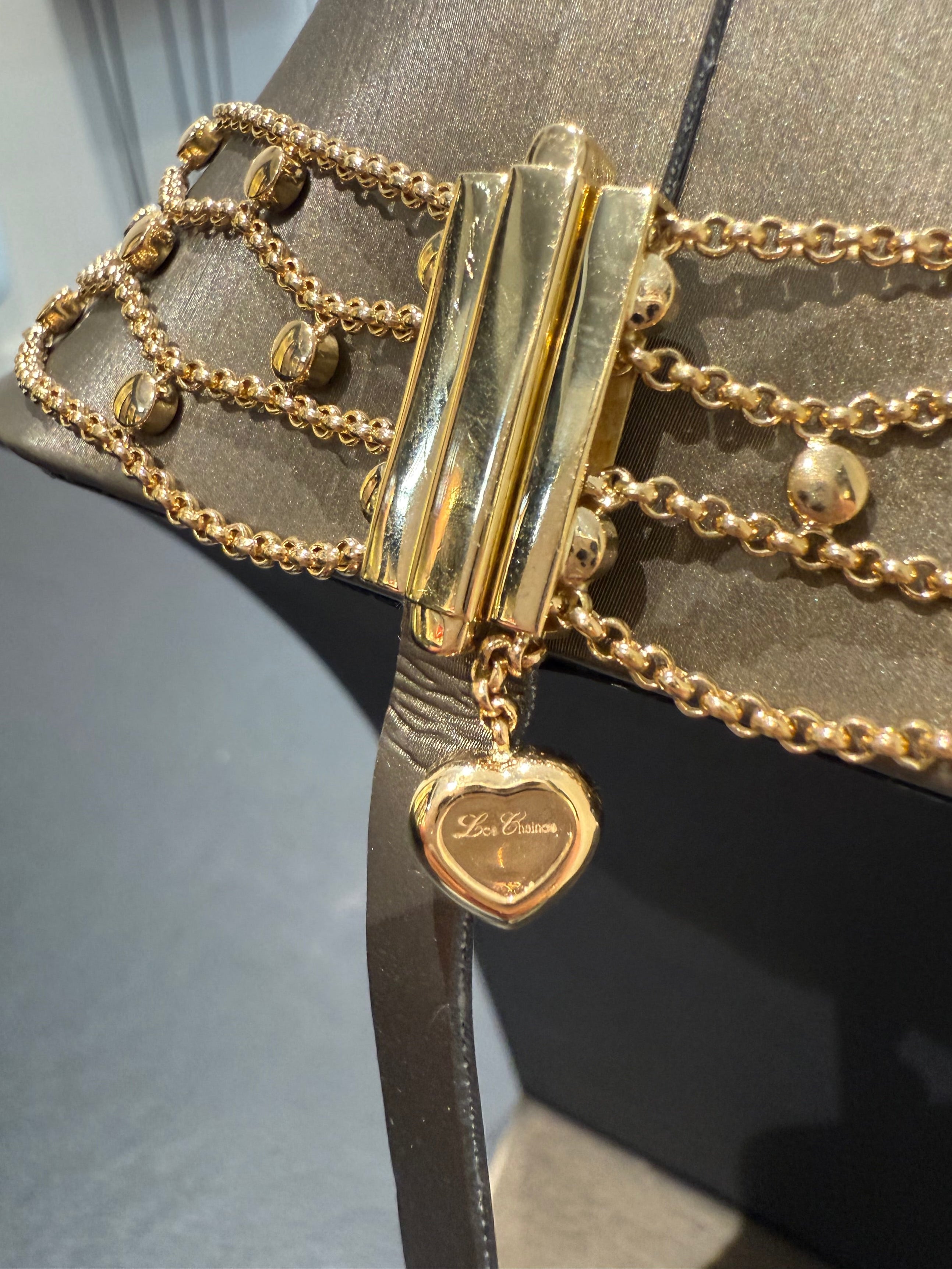 Chopard - Collier drapier « collection les chaînes » - Or jaune et diamants