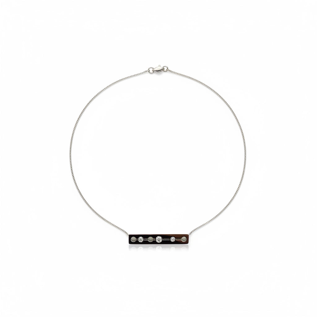 Dinh Van - Collier Pulse - Or blanc et Diamants