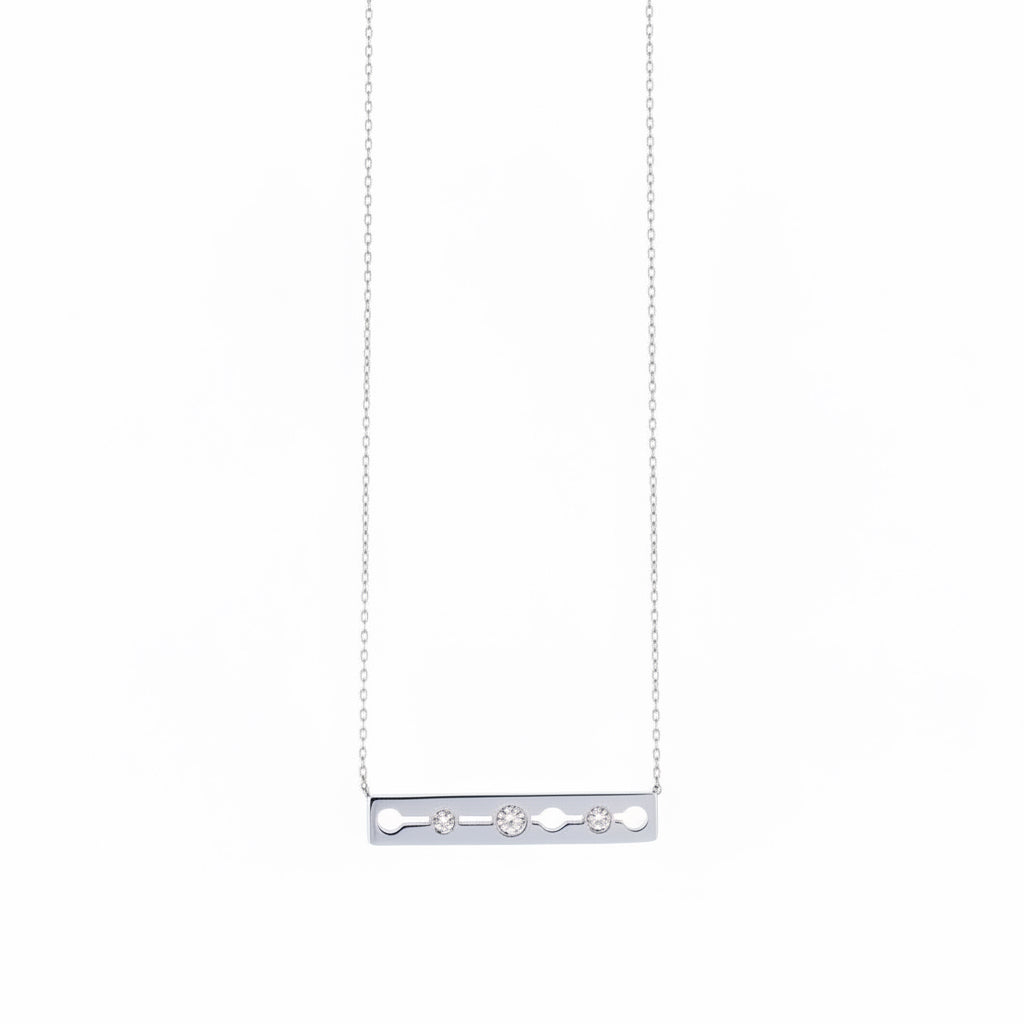 Dinh Van - Collier Pulse - Or blanc et Diamants