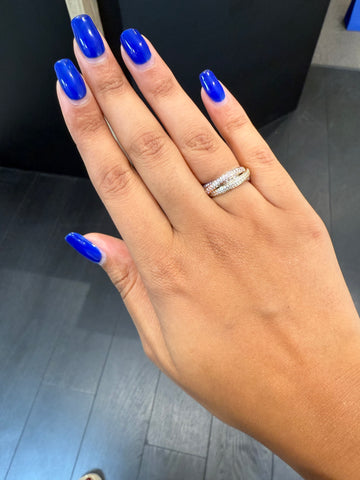 Cartier - Trinity ring - Small model - paved with diamonds