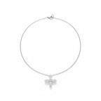Collier Trèfle - Or blanc et Diamants