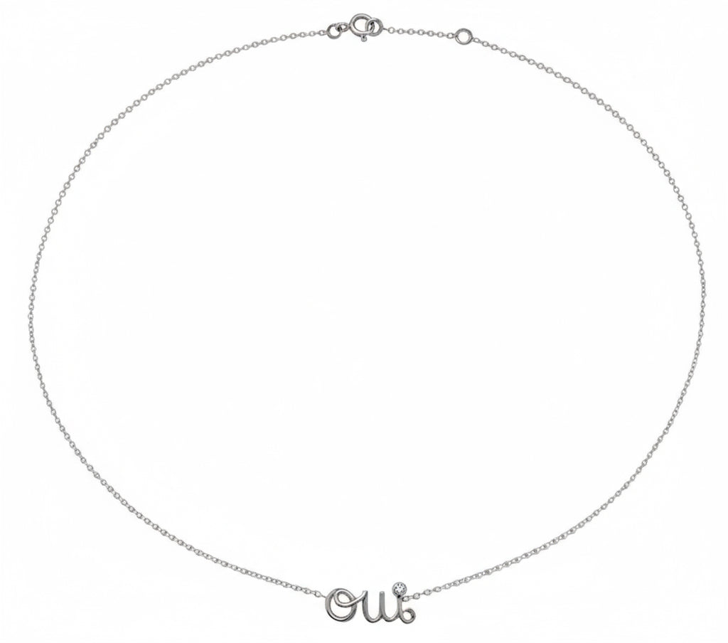 Dior - Collier OUI - Or blanc et Diamant