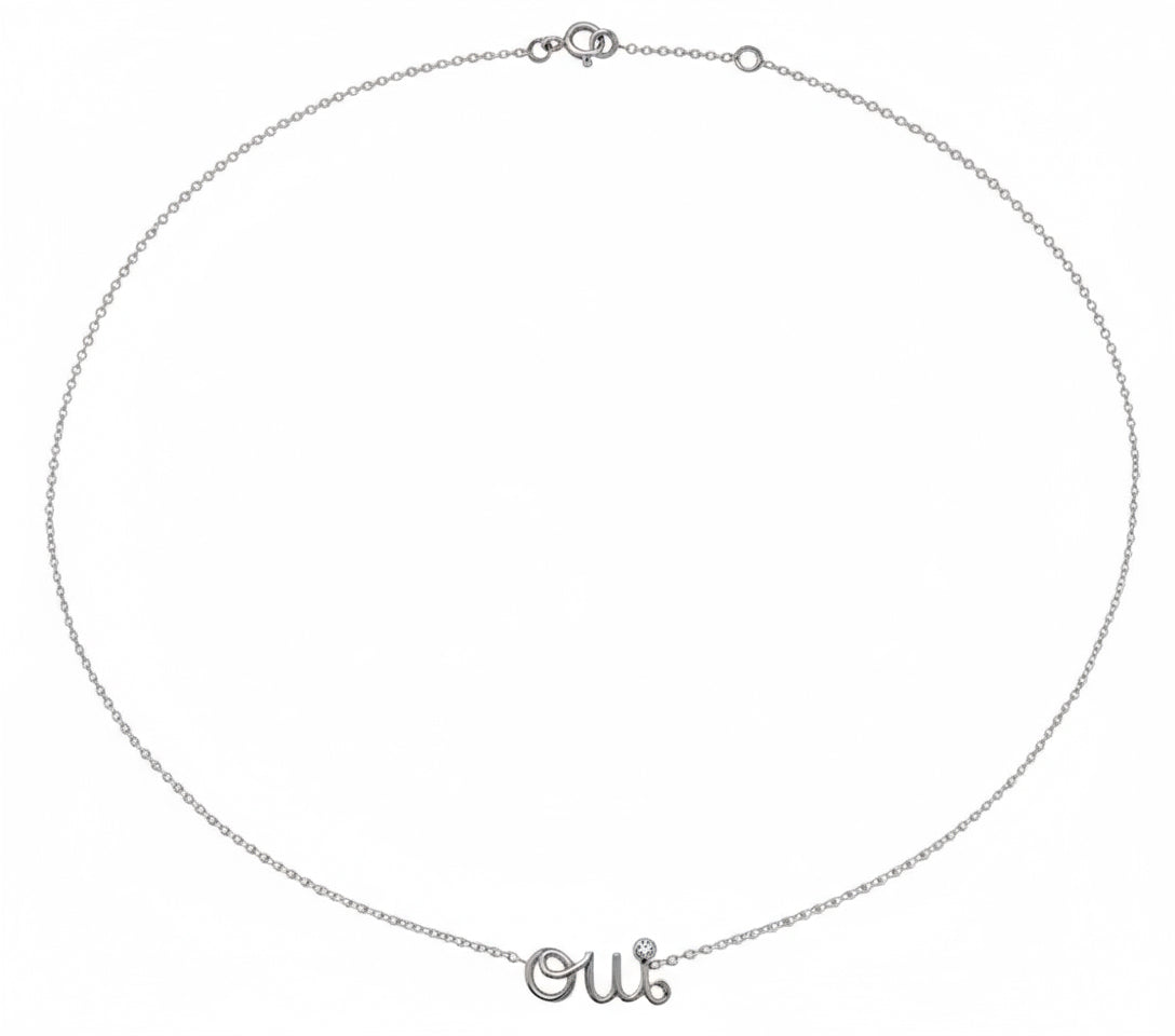 Dior - Collier OUI - Or blanc et Diamant