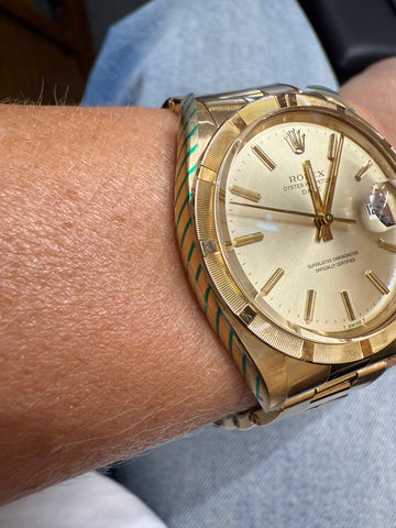 ROLEX - Montre Datejust Or jaune 18 carats - Modèle 1501 - Année 1970