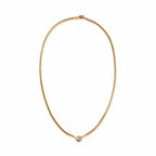A. Roure - Collier Maille Anglaise  - Or jaune - Diamant